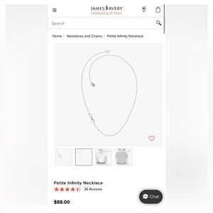 James Avery Infinity necklace!